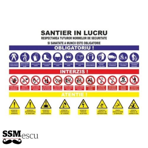 Indicator Santier in lucru – (145 x 95 CM)