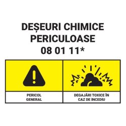 Autocolant Deseuri chimice periculoase 08 01 15